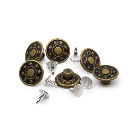 Dritz Jean Buttons - Antique Brass - 11/16"