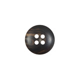 Brown Plastic 4-Hole Button - 22L/14mm