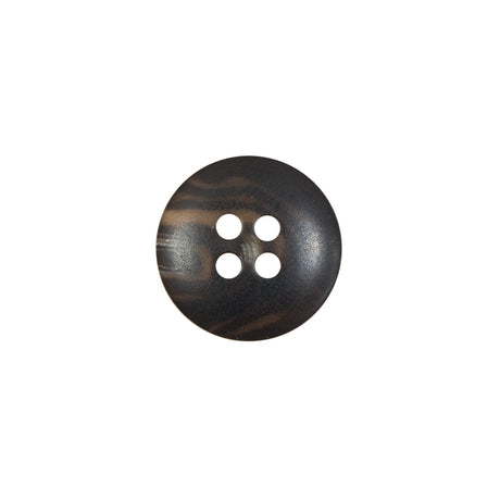 Brown Plastic 4-Hole Button - 22L/14mm