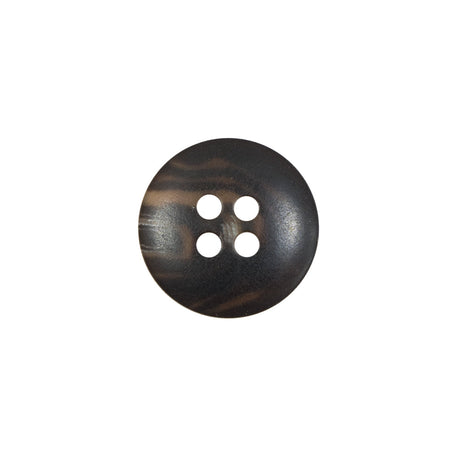 Brown Plastic 4-Hole Button - 24L/15mm