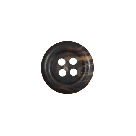 Brown Plastic 4-Hole Button - 24L/15mm