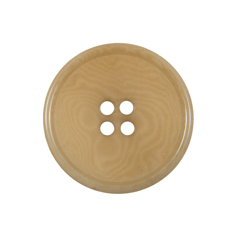 Suntan Swirled Horn 4-Hole Button - 40L/25.5mm
