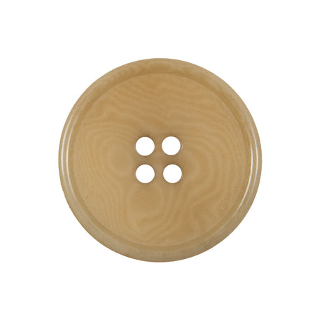 Suntan Swirled Horn 4-Hole Button - 40L/25.5mm
