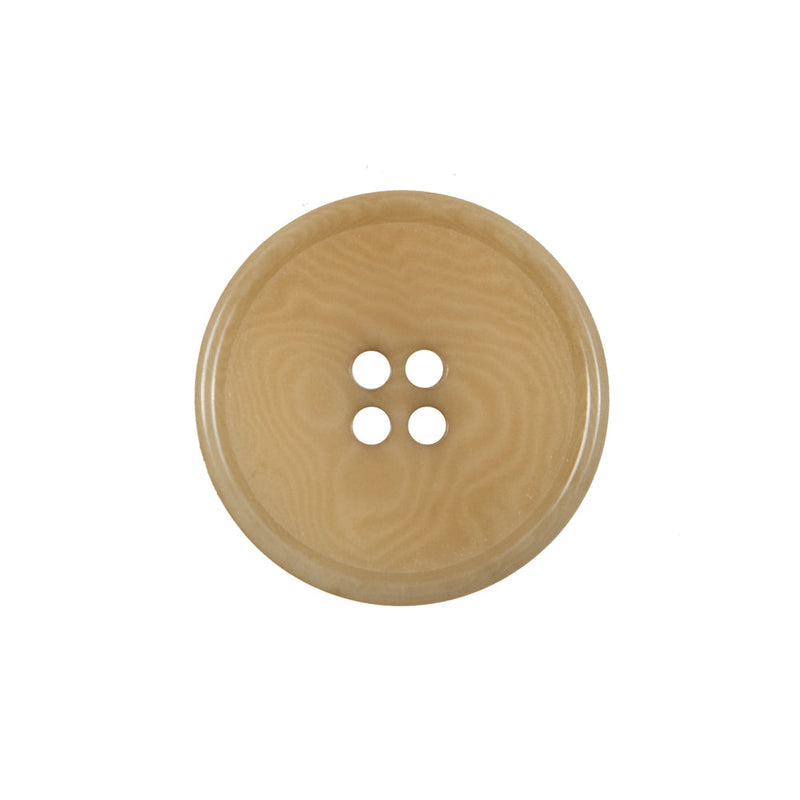 Suntan Swirled Horn 4-Hole Button - 36L/23mm