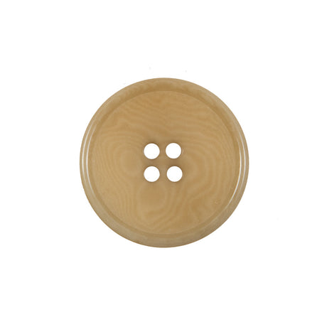 Suntan Swirled Horn 4-Hole Button - 36L/23mm