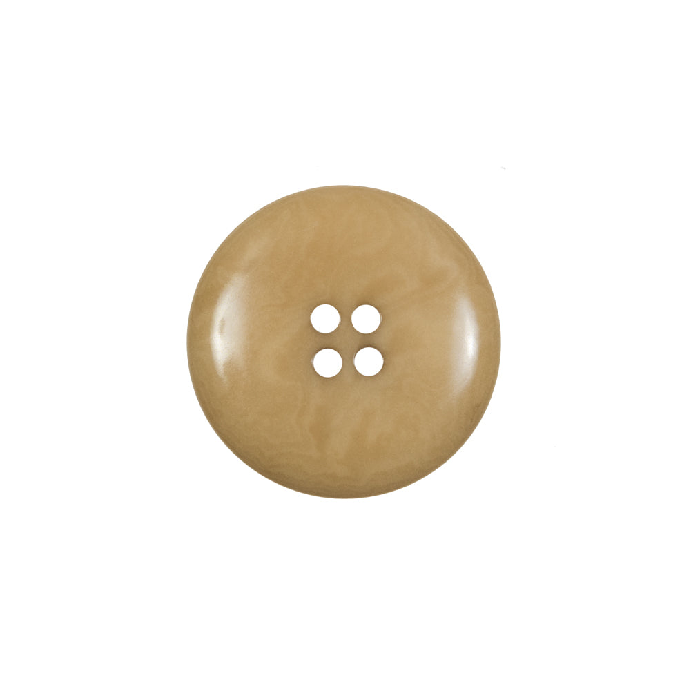 Suntan Swirled Horn 4-Hole Button - 30L/19mm