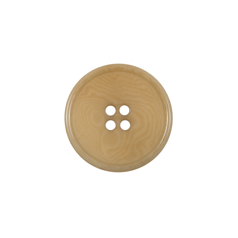 Suntan Swirled Horn 4-Hole Button - 30L/19mm