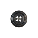 Black and Brown Plastic 4-Hole Button - 30L/19mm