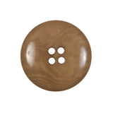Dark Tan Horn 4-Hole Button - 40L/25.5mm