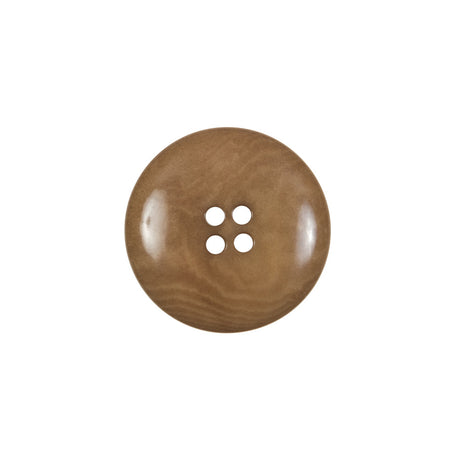 Dark Tan Horn 4-Hole Button - 32L/20mm