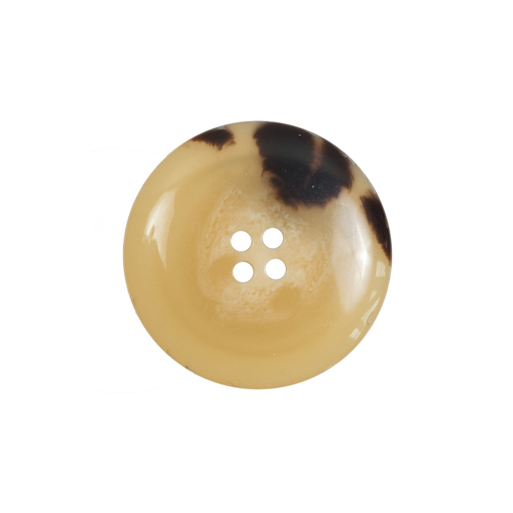 Tan/Brown Plastic 4-Hole Button - 36L/23mm