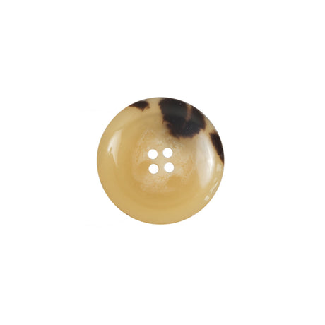 Tan/Brown Plastic 4-Hole Button - 24L/19mm