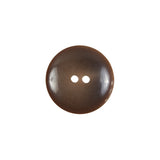 Brown Plastic 2-Hole Button - 28L/18mm