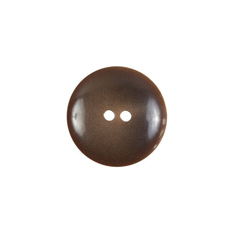 Brown Plastic 2-Hole Button - 28L/18mm