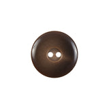 Brown Plastic 2-Hole Button - 28L/18mm