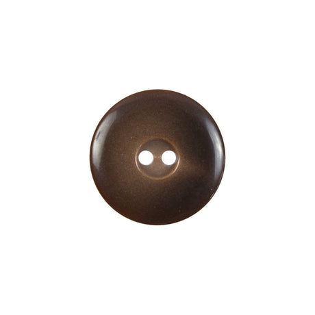 Brown Plastic 2-Hole Button - 28L/18mm