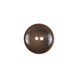 Brown Plastic 2-Hole Button - 24L/15mm