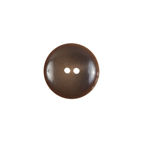 Brown Plastic 2-Hole Button - 24L/15mm