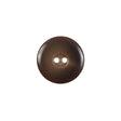 Brown Plastic 2-Hole Button - 24L/15mm
