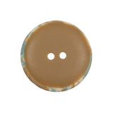 Beige and Blue 2-Hole Button - 40L/25.5mm