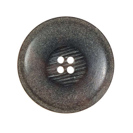 Italian Brown Horn 4-Hole Button - 44L/28mm