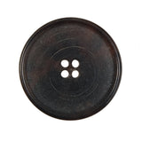 Italian Brown Horn 4-Hole Button - 44L/28mm