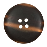 Italian Metallic Bronze Etched 4-Hole Button - 54L/34mm