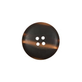 Italian Metallic Bronze Etched 4-Hole Button - 32L/20mm