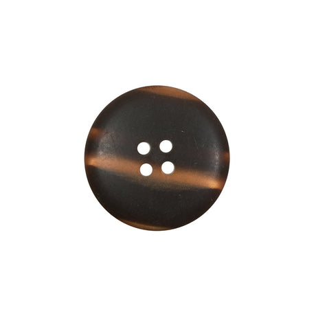 Italian Metallic Bronze Etched 4-Hole Button - 32L/20mm