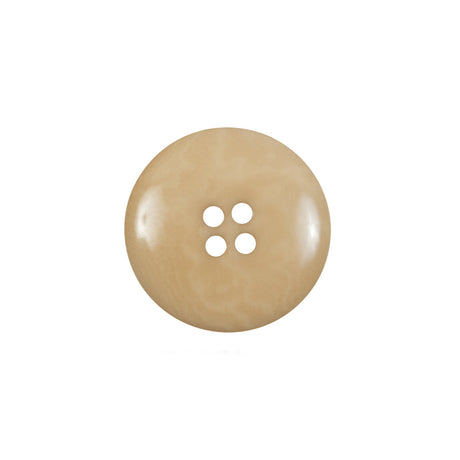 Light Tan Horn 4-Hole Button - 32L/20mm