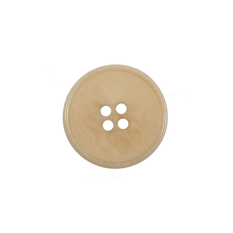Light Tan Horn 4-Hole Button - 32L/20mm