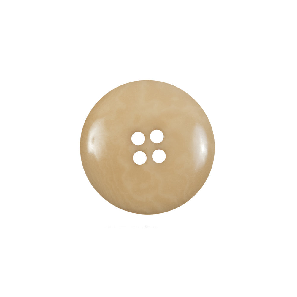 Light Tan Horn 4-Hole Button - 28L/18mm