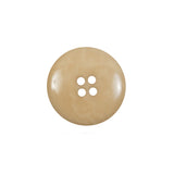 Light Tan Horn 4-Hole Button - 28L/18mm