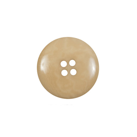 Light Tan Horn 4-Hole Button - 28L/18mm