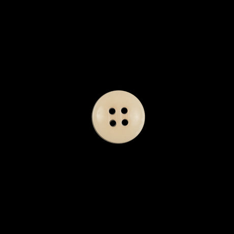 Light Tan Horn 4-Hole Button - 14L/9mm