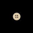 Light Tan Horn 4-Hole Button - 14L/9mm