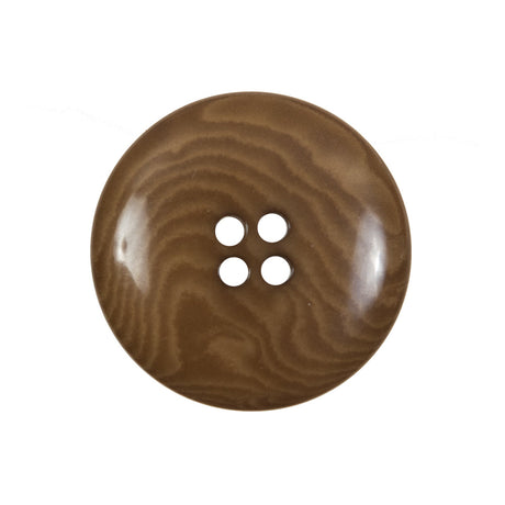 Dark Caramel Horn 4-Hole Button - 40L/25.5mm