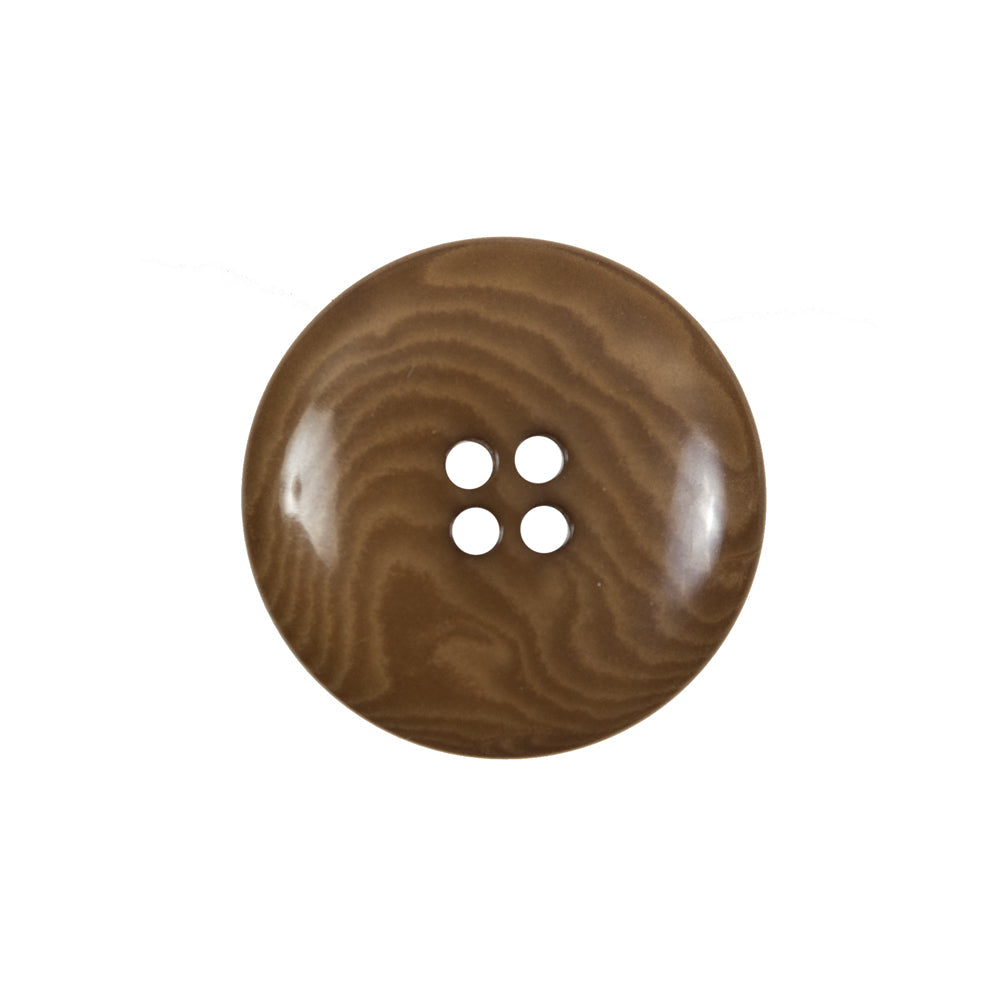 Dark Caramel Horn 4-Hole Button - 36L/23mm