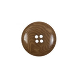 Dark Caramel Horn 4-Hole Button - 32L/20mm