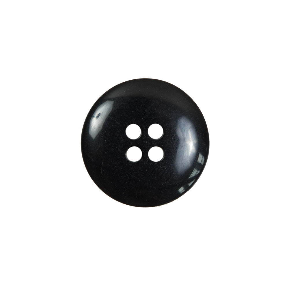 Black Plastic 4-Hole Button - 28L/18mm