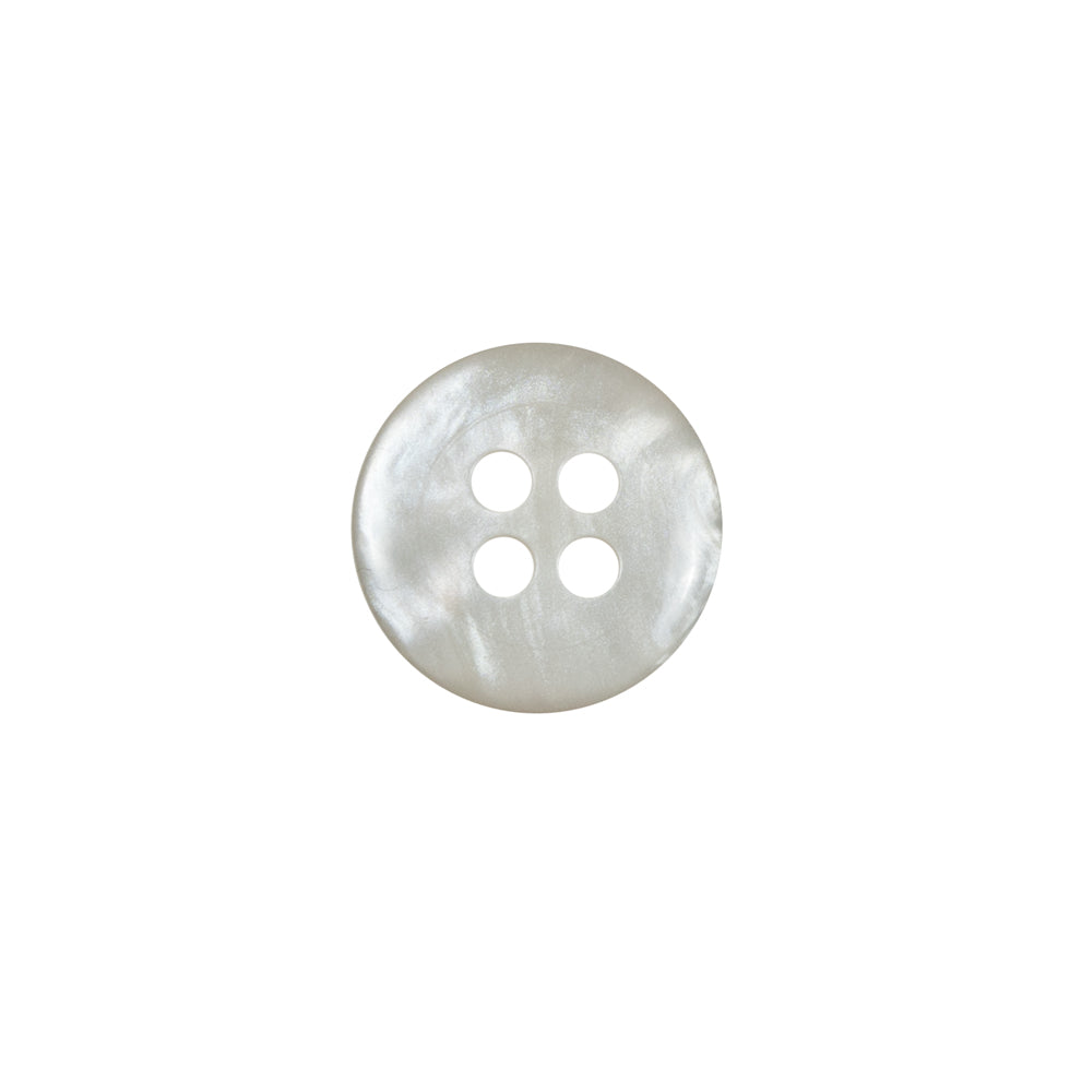 Gray Iridescent Plastic 4-Hole Button - 20L/12.5mm