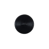 Italian Black Shank Back Button - 24L/15mm