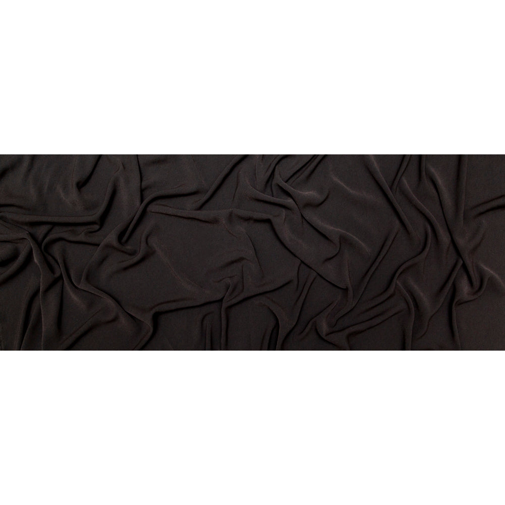 Black Stretch Polyester Crepe