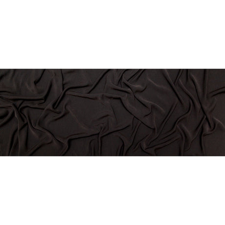 Black Stretch Polyester Crepe