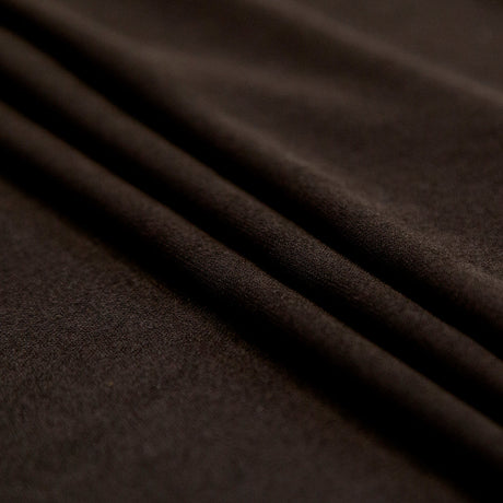Black Stretch Polyester Crepe