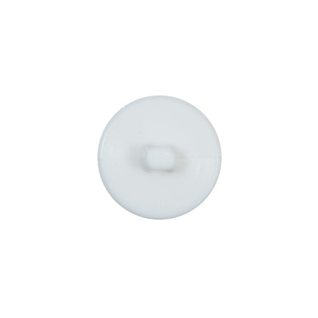 Italian Decorative White Shank Back Button - 24L/15mm