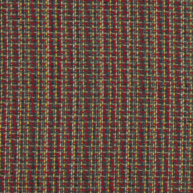 Red, Green and Yellow Woven Wool Tweed