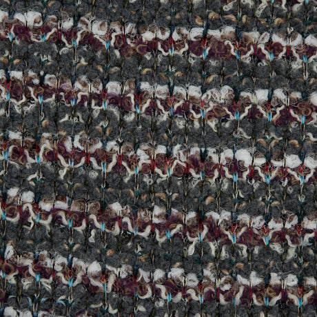 Italian Green, Gray and Oxblood Striped Wool Knit