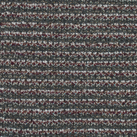 Italian Green, Gray and Oxblood Striped Wool Knit