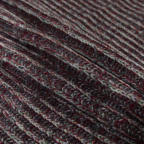 Italian Red, Green and Gray Chunky Wool Knit